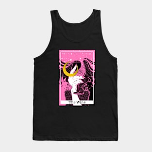 Pink Tarot card The Wine Tank Top